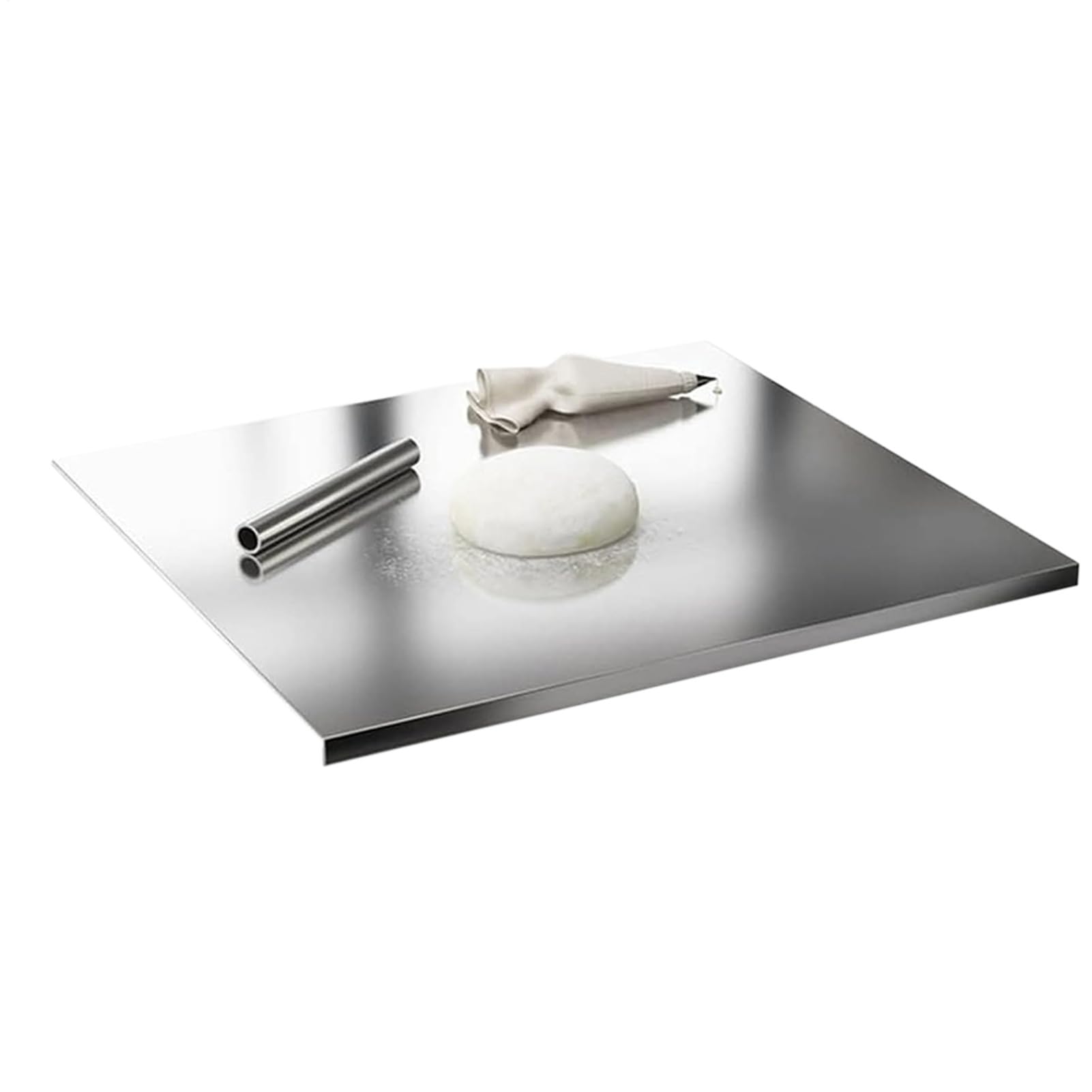 Tabla de cortar de acero inoxidable bandeja antideslizante para alimentos