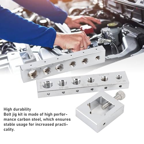 Wire Drill Set aus Kohlenstoffstahl metrische Gewinde M6 bis Bohrlehren Werkzeug für Sicherungsdraht Muttern und Schrauben Kompatibel mit Zollgewinden /4-20 bis 7/16-14