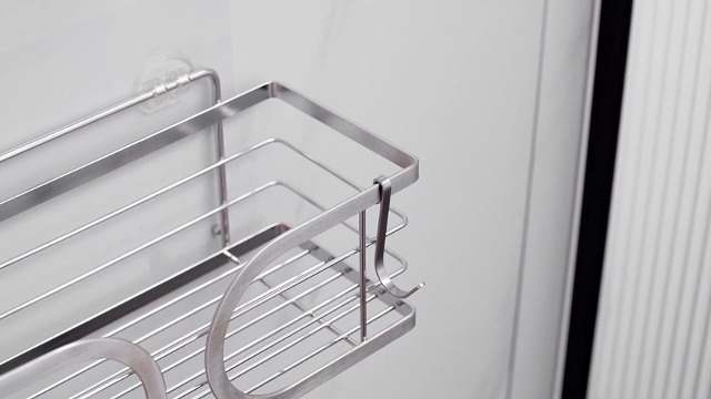 VDN Stainless Doucherek zonder boren - Doucherek zwart - RVS - 2 Laags | Leen Bakker
