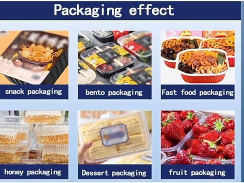 Máquina de sellado térmico para preparación de comidas, sellador de alimentos de prensa manual para cajas de comida para llevar, sellador de bandejas para uso comercial