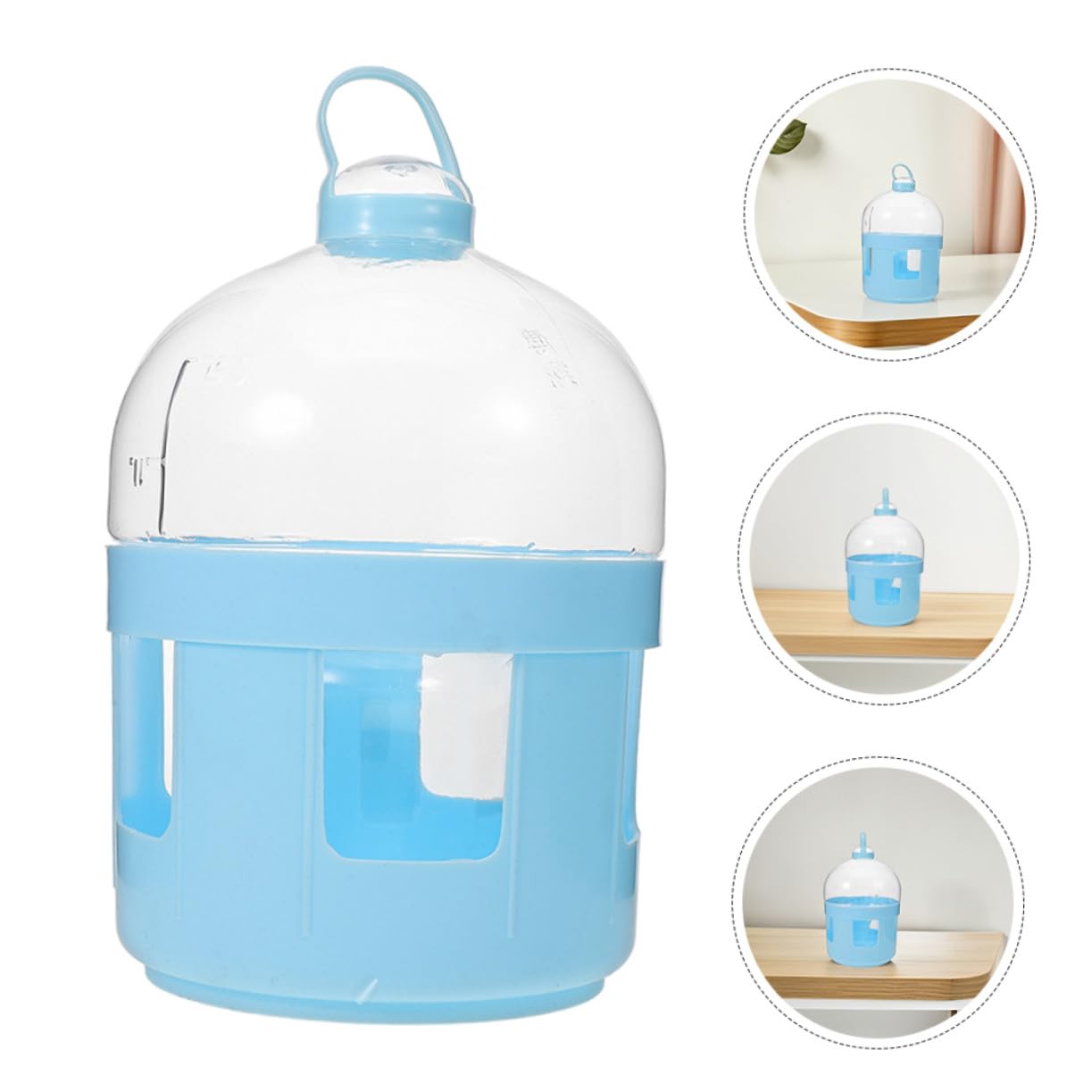2 pezzi Distributore Acqua per Piccioni in Abs Robusto e Semplice da Pulire Abbeveratoio per Uccelli da Gabbia e Cortile Adatto Piccioni Viaggiatori Corsa Accessorio Completo per