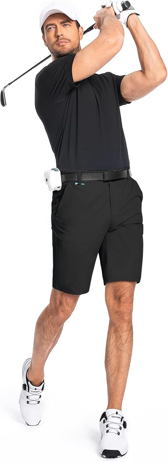 Moosehill Mens Golf Shorts 7" 10": Flat Front Hybrid Dress Shorts Quick Dry Stretch Anti Wrinkle with 4 Pockets for Work - Image 6