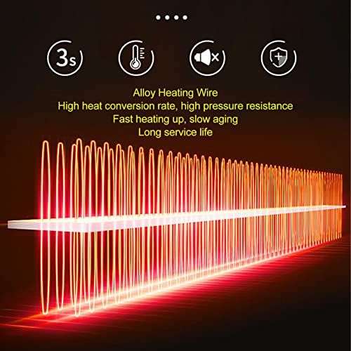 Yunseity Aquecedor portátil para carro com aquecimento rápido descongelador de janela para carro com