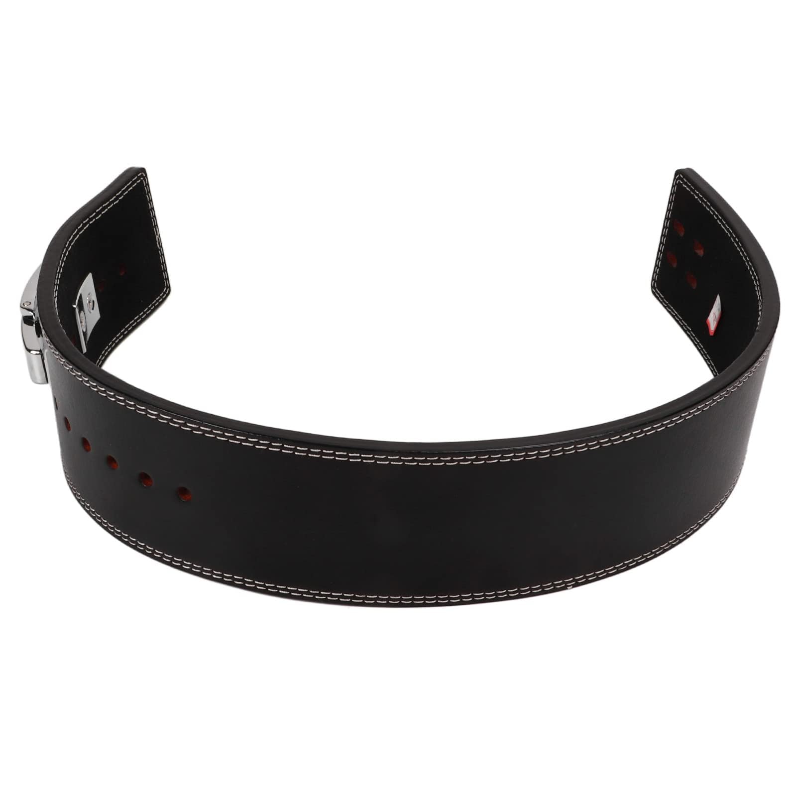 Cintura in pelle per bodybuilding squat per stabilità, supporto per sollevamento pesi, cintura protettiva in vita con regolazione multi-velocità per stacchi, trazioni, canottaggio, squat (nero)