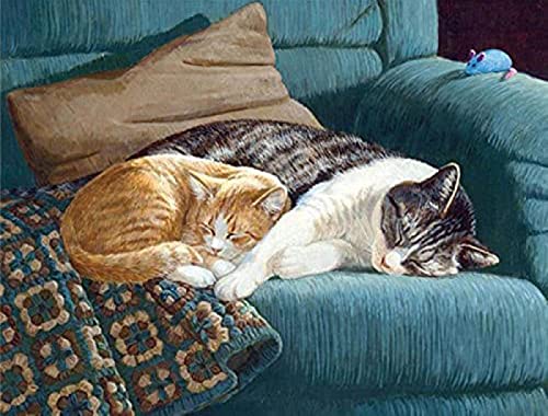 Kit d'art diamant chaton 5D anti-stress contre l'anxiété adulte