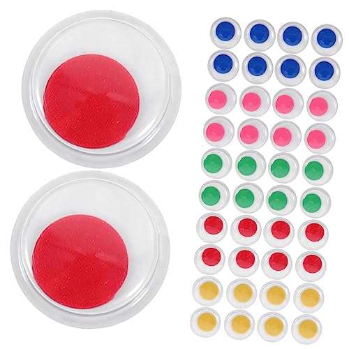 NUOBESTY 100pcs Animal Eyes Stickers Self Adhesive Wiggle Eyes for Crafts Toys DIY Dolls Decorations