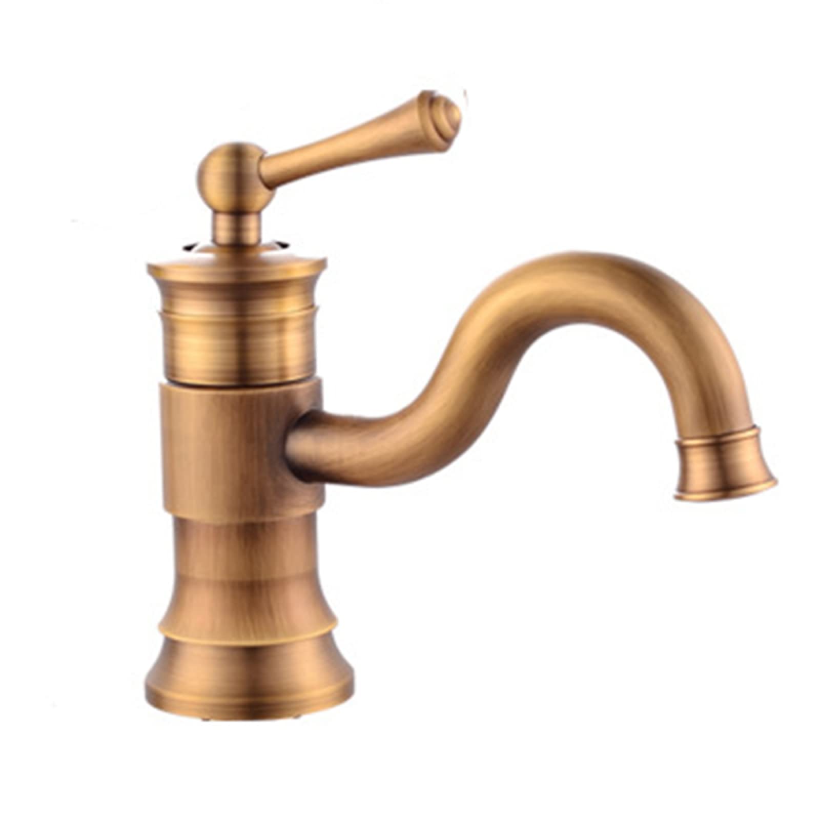 Robinet vanité vintage à une poignée pour éliminer les éclaboussures de lavabo