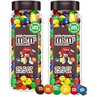 2-Pack 25.5-Oz M&M'S Milk Chocolate Candy w/ Resealable Jars