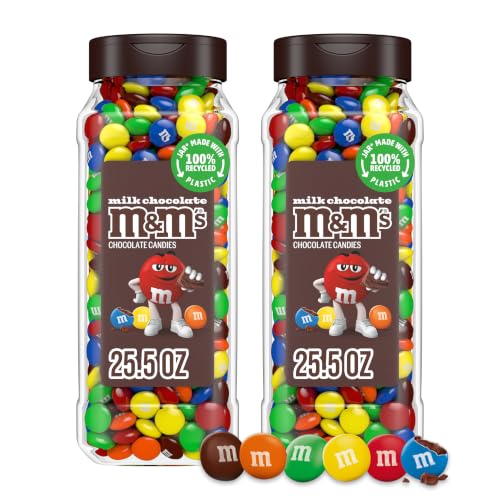 M&M'S Milk Chocolate Candy, Resealable Jars...