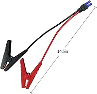 Vista 5 de Cable de arranque EC5 KUNCAN con pinzas para batería - Pinzas de cocodrilo de 12V de repuesto para cable de puente de coche con conector hembra EC5