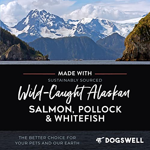 Dogswell Omega-3 Fish Oil Dog Food Supplement For Skin & Coat Health, Wild-Caught Alaskan Salmon, Pollock & Whitefish, 32-Ounce Bottle (Packaging May Vary) #TOP4