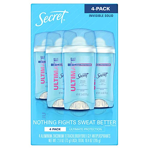 Secret Ultimate Protection Antiperspirant Fresh Scent 4 Pack  2.6 Ounce Net Wt 10.4 Ounce