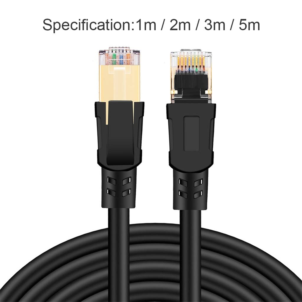 2ghz Cable Rj45 Network Sftp 40gbps LAN Cables Internet Patch Cord 1m/3 m/5m for Router Modem Laptop Pc