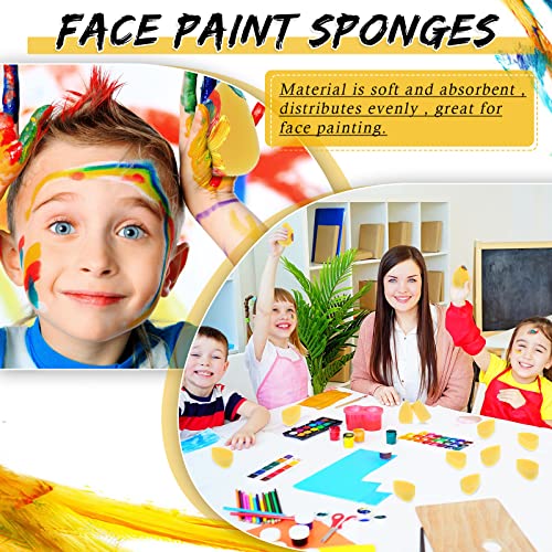 24 Pcs Face Paint Sponges Face Painting Petal Sponge High Density Face Painting Supplies For Kids Adults Makeup Art Work Halloween Body Painting, Tear Drop #TOP4
