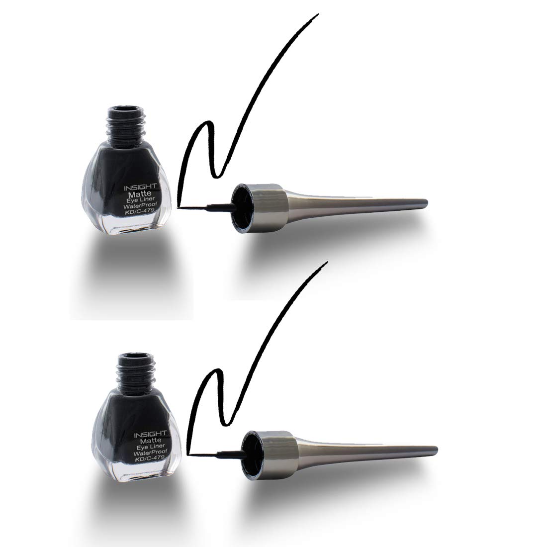 Buy INSIGHT Eyeliners, Black, 5 ml (Pack of 2) Online at Low Prices in