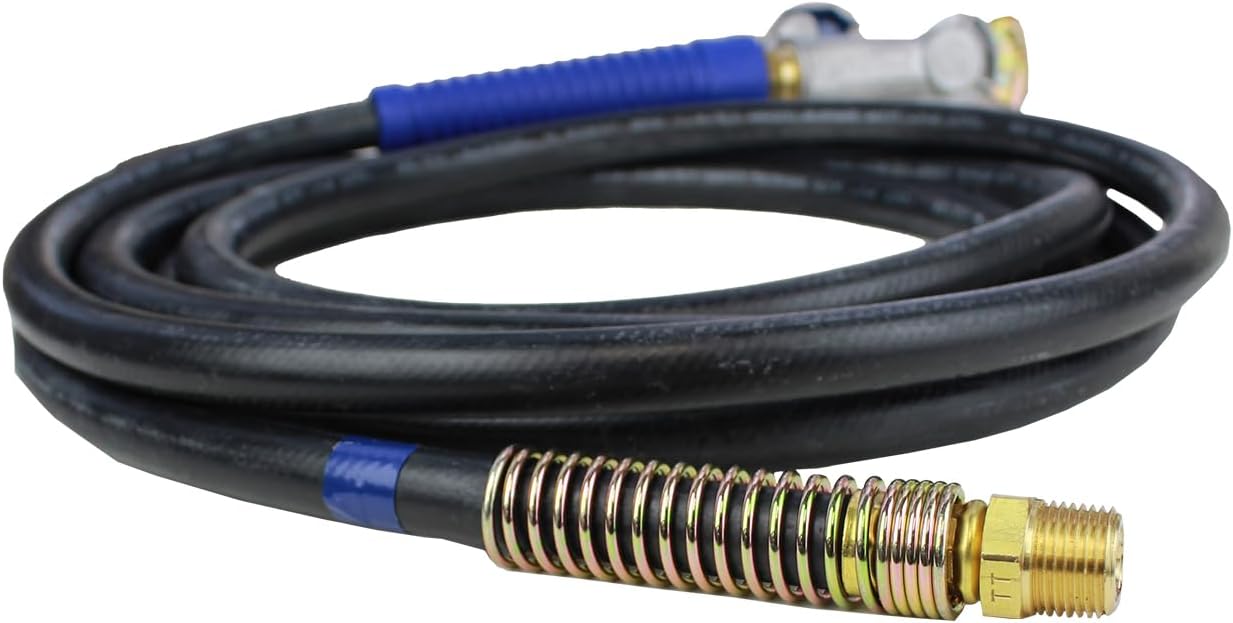 Tectran 16915BCL 15FT Tractor-Trailer Jumper Hose, Service (Blue), With Gladhand