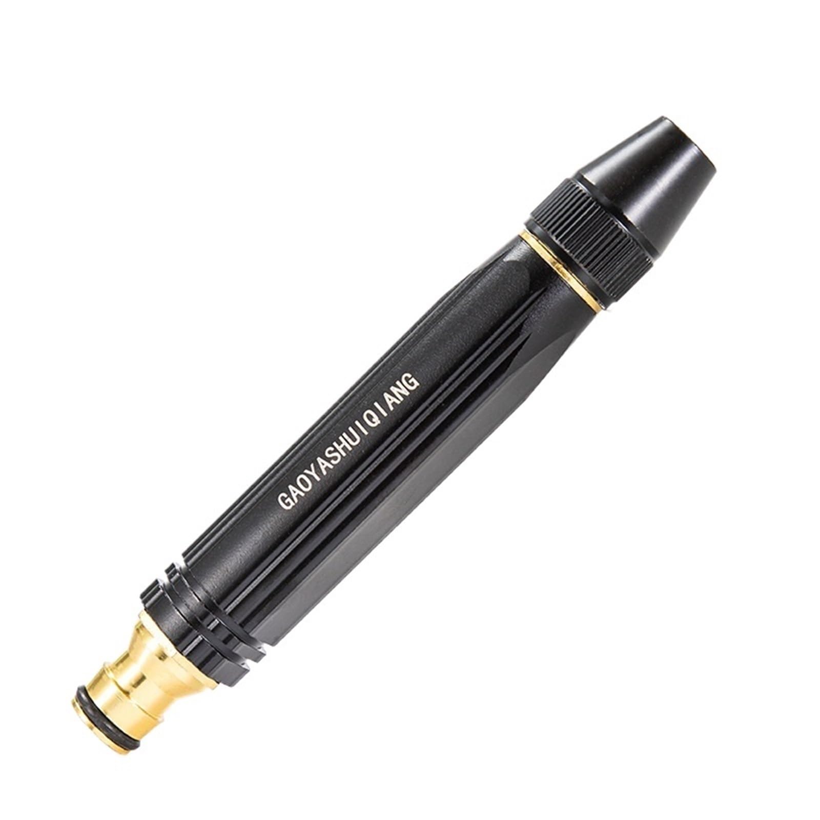 Buse de pistolet à eau haute pression noire en alliage de cuivre durable et injecteur robuste