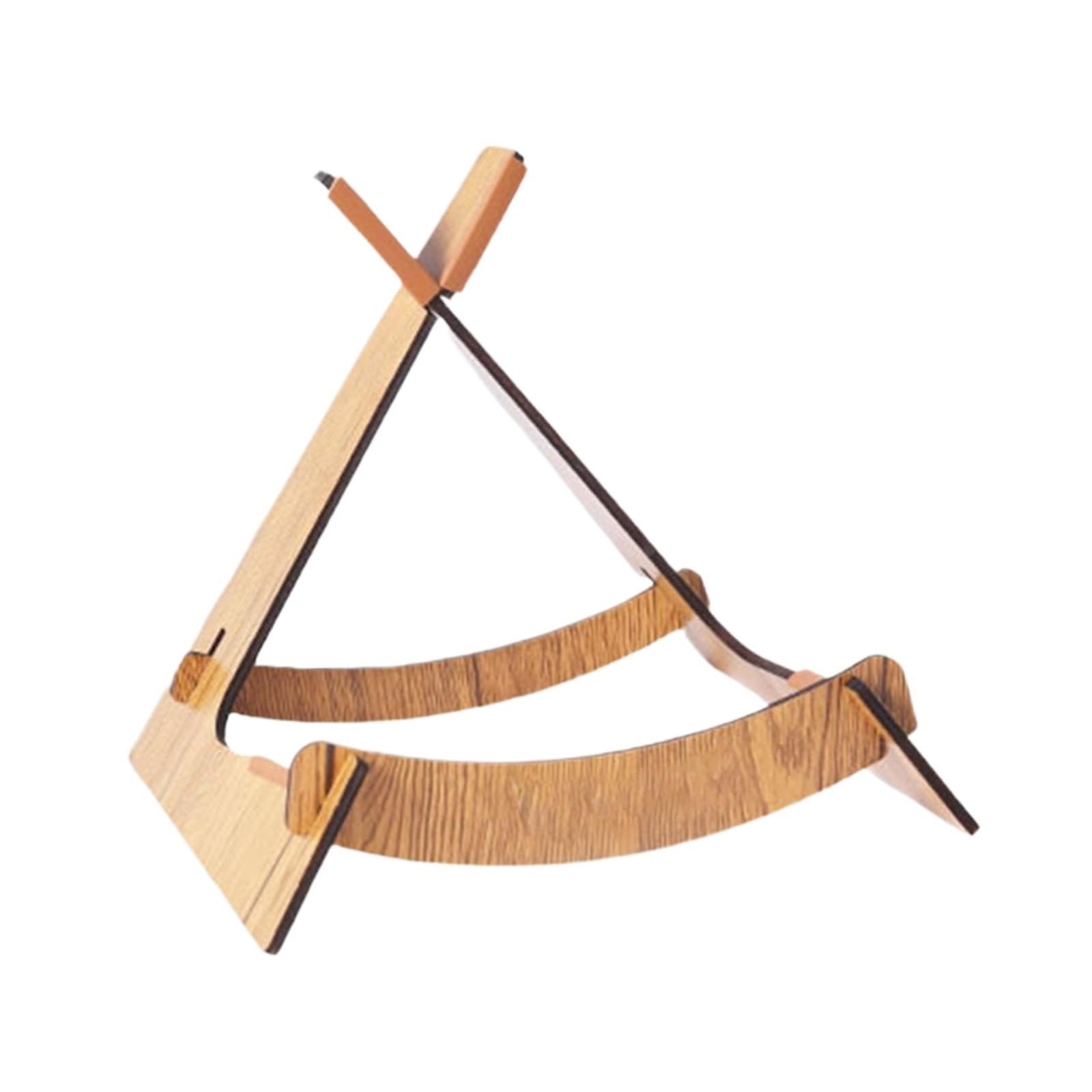 GCYEIDMA Guitar Stand Wood Wooden Guitar Stand Sturdy Violin Support Holder For Acoustic Bass Classical(Dark Brown)