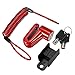 ASTVSHOP GAGAMO Anti-Theft Disc Brakes Lock with Steel Wire for Mini Xiaomi Mijia M365 Ninebot Electric Smart Scooter Skateboard Wheels Lock Theft-Proof (Red, 18 cm x 12 cm x 4 cm)