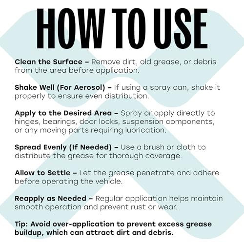 Image of Premium White Lithium Grease Spray 500ml - Automotive Heavy-Duty Lubricant & Rust Protector | Water-Resistant Grease for Hinges, Latches, Bearings, Car Door Locks, Sliding Tracks & Doors