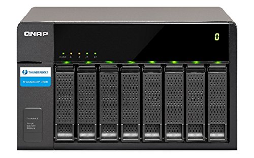 Preisvergleich Produktbild QNAP TX-800P Thunderbolt-Speichererweiterungshäuse für Thunderbolt NAS-Systeme, schwarz