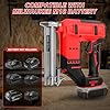 Cordless Brad Nailer Compatible with Milwaukee M 18V Battery (No Battery), 18GA Brushless Electric Stapler Nailer with 500 Nails and 500 Staples, 2 Mode Cordless Nail Gun for Upholstery, Woodworking