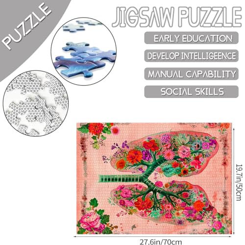 Puzzle de 1000 piezas Tucocoo Jigsaw Puzzles-12 con tema de Navidad, piezas de cartón, tamaño 19.69 x 27.56 pulgadas miniatura 7