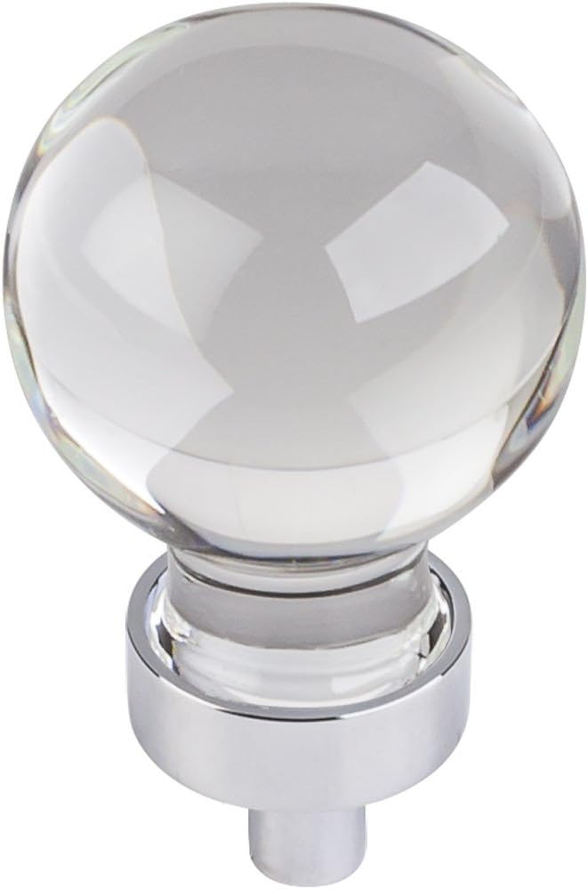 Jeffrey Alexander G130 1-1/16 Inch Diameter Round Cabinet Knob from The Harlow C, Polished Chrome