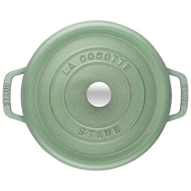 Zwilling La Cocotte 24cm rund Salbeigruen Gusseisen (40505-364-0
