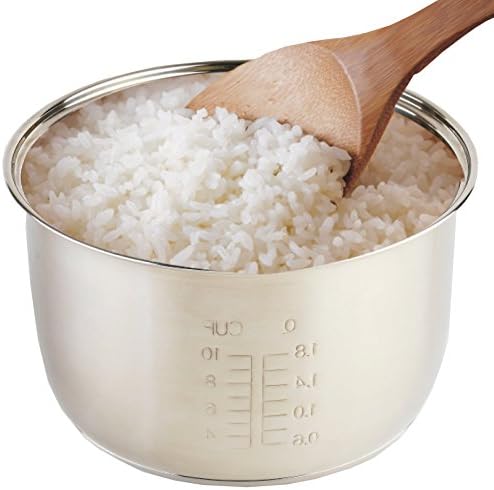 Miniatura 6 de Tayama Arrocera automática de acero inoxidable de 20 tazas y vaporizador de alimentos, color negro