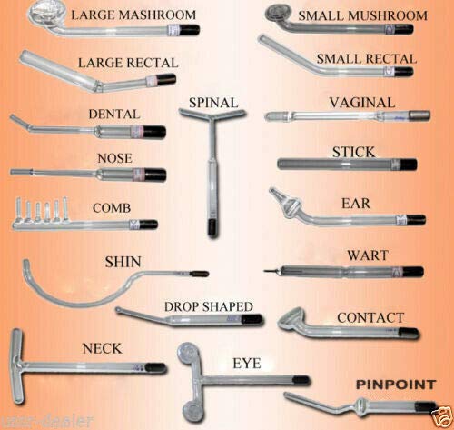 Set 18 Electrodes for Violet Ray D'arsonval"Corona"