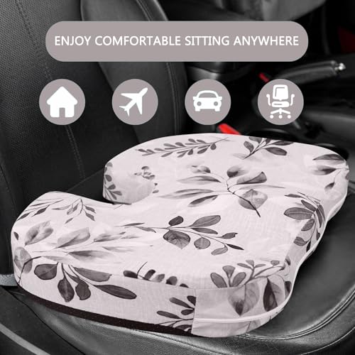 Image of Tailbone Pain Relief Cushion, Memory Foam Seat Cushion for Coccyx Sciatica Pain Pressure Relief Office Desk Chair