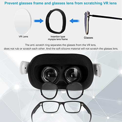 NEWZEROL voor Quest 2 Lens Scratch Pad Bescherming Bijziendheid Bril tegen krassen VR Headset Lens Compatibel voor Quest… - Image 5