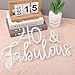SYLHOME LED Neon Light Sign 40 & Fabulous Cheers To Forty Years Old Birthday Party Wall Decor Sign Bedroom Living Room Sign Backdrop Happy 40th Birthday Party USB 15.8