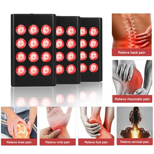 Dispositivo de terapia de luz roja, panel recargable portátil para cara y cuerpo, 660 nm 850 nm, para el cuidado de la piel, sueño y relajación