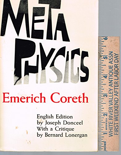 Metaphysics (A continuum book) 0816425701 Book Cover