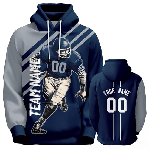 Men's Football Hoodie with City Mascots
