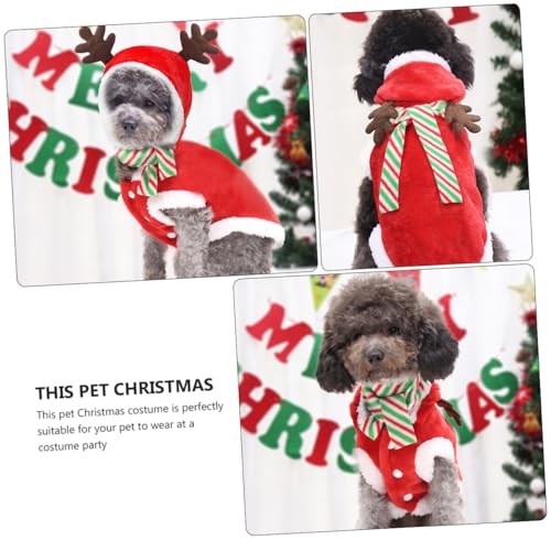 Disfraz Navideño para Perro Talla L con Bufanda miniatura 4