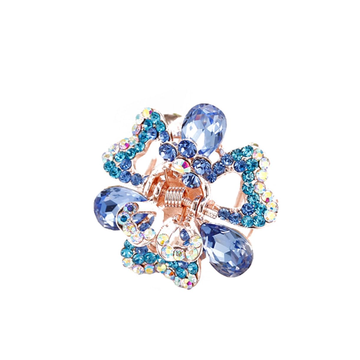 12stücke Haarklammern Mit Kristall Und Metall Design Rosa Blau Und Dunkelblau Für Damen Und Mädchen Praktische Haarspangen Für Jeden Anlass