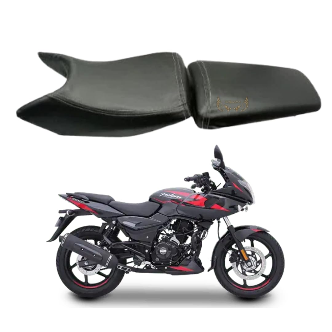 Pulsar 180, 220 Seat Cover Protect from Rust and Dust, PU Leather Waterproof Durable Pulsar 180, 220 Bike Seat Cover Frant Or Rear (Black)-image-40