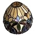 Capulina Tiffany Lamp Shade 7 Inches Wide Accessories Replacement Cream Brown Victorian Style Stained Glass Lampshade for Hanging Lamp Pendant Lights Chandelier Wall Sconces Accent Lamp
