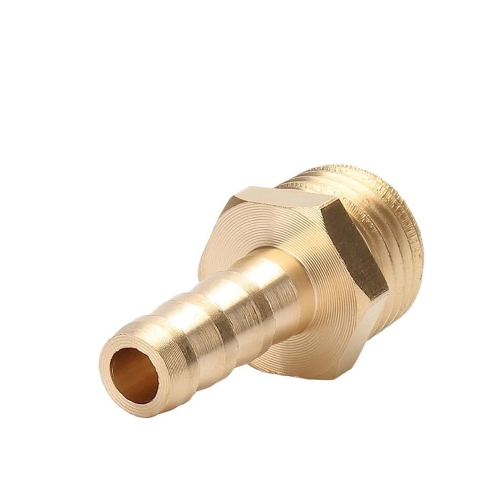 Hose Barb Adapter 5pcs Hose Barb Hosetail Straight Reducing, Mini Pagoda Brass Fittings Male, Pipe Air Connector(M3 to 3mm)