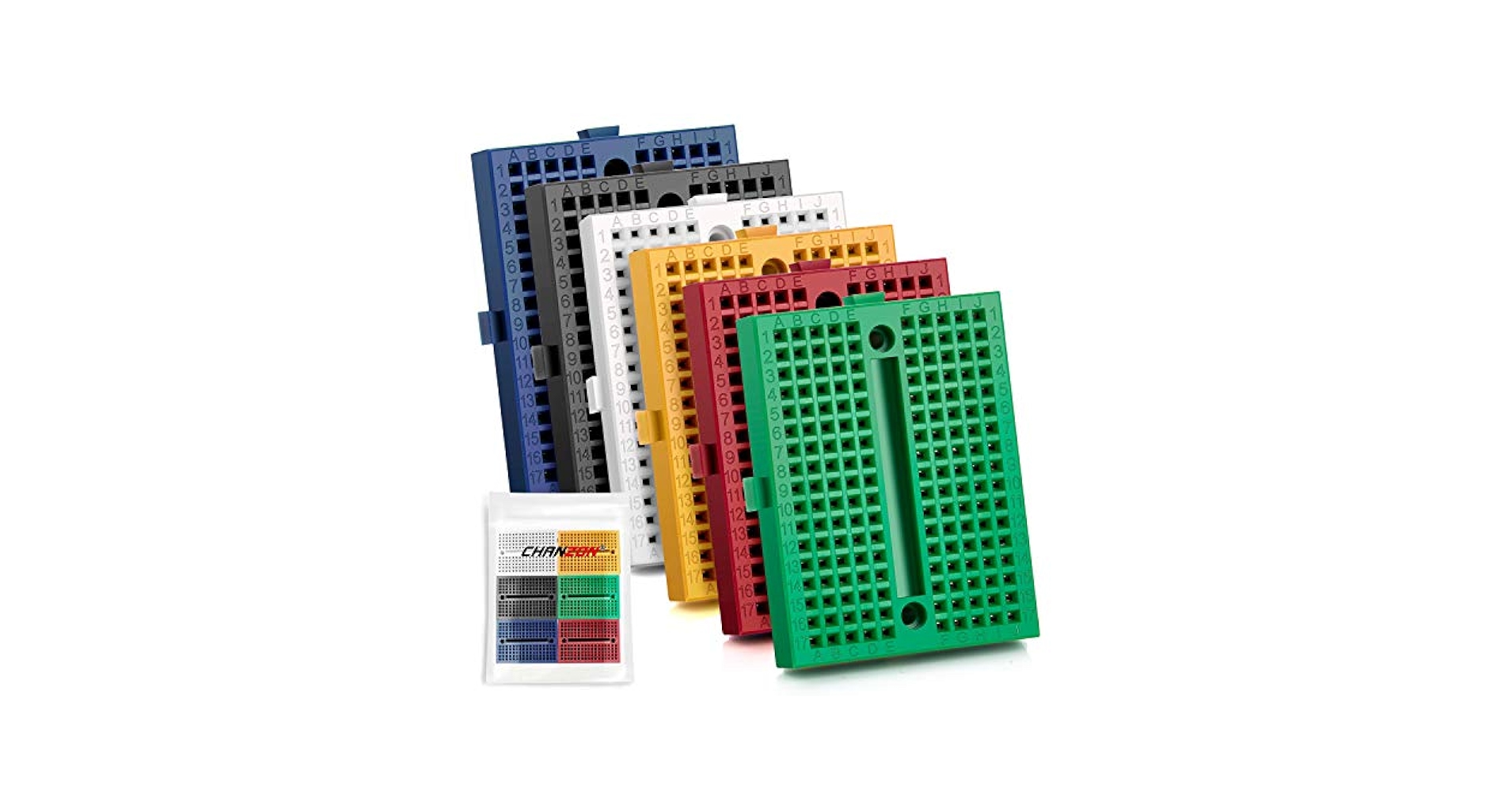 BASE BREAD40個セット Chanzon 6 pcs Mini Breadboard with 170 Tie Points SYB-170