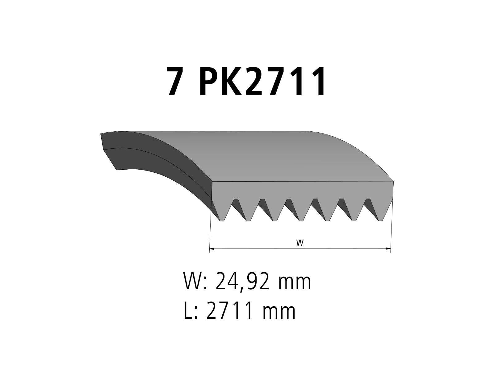 DT Spare Parts 13.43506 Cinghia servizi