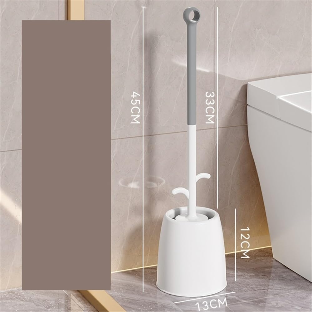 escobilla de baño Cepillo de Inodoro doméstico Pared con Mango Largo y Base Mango Largo