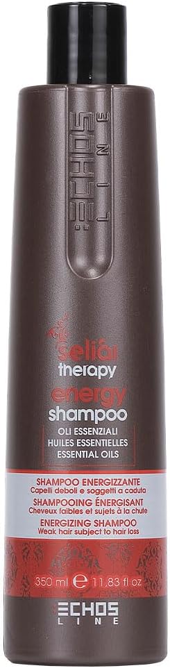 Echosline Energy Shampoo, 350 ml, Seliar Therapy, Echos Line, Essential Oils, Thin Hair - Hair Loss.