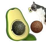 🥑【Diseño Conveniente y único】Nuestro juguetes gatos catnip adopta un diseño giratorio de 180 °, que puede atraer muy bien la atención del gato para que los gatitos puedan lamer uniformemente con facilidad