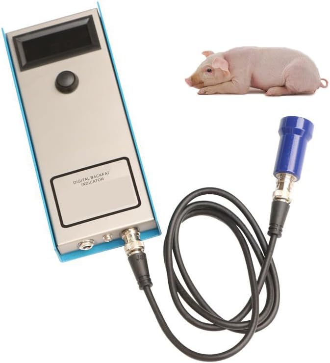 Portable Pig Backfat Meter, Sow Backfat Detector, 1-3 Layer Fat Thickness, Bovin Fat Measure Tester, Livestock Tools, for Pig Sheep Cattle