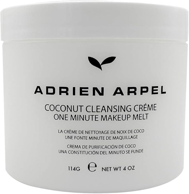 Adrien Arpel Coconut Cleansing Crème, creme de limpeza facial e removedor de maquiagem, 120 mL