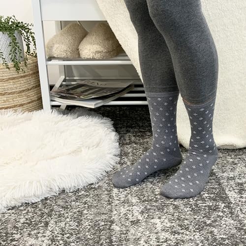 Cuddl Duds Women Super Soft 6 Pair Pack Modern Multicolor Easy Care Crew Midweight Socks4